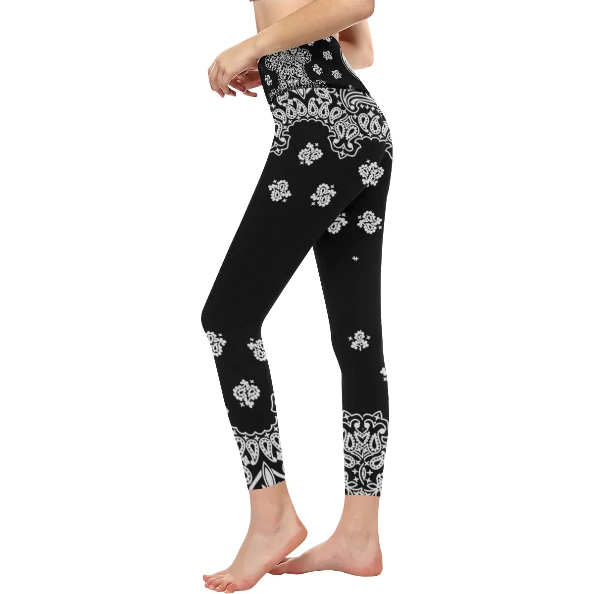 BANDANA BLACC High-Waisted Leggings