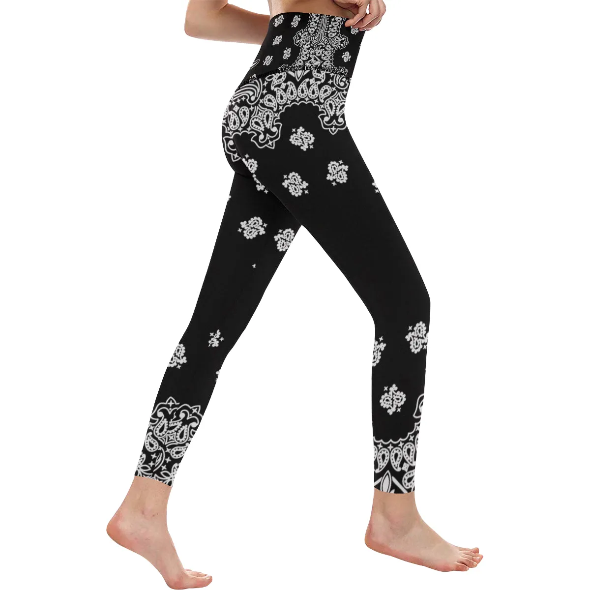 BANDANA BLACC High-Waisted Leggings