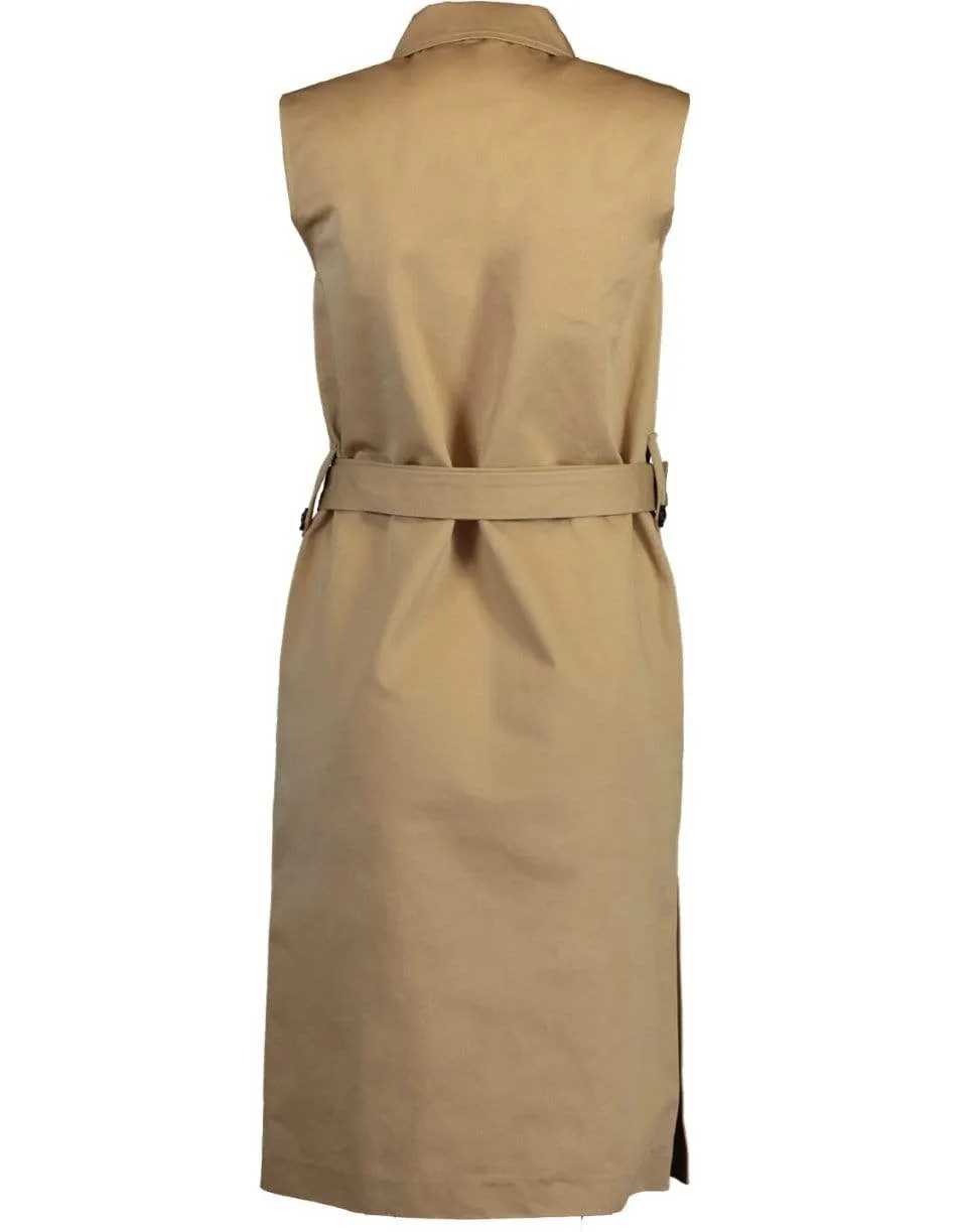 Belted Print Dress