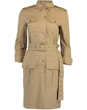 Belted Utility Shirt Dress