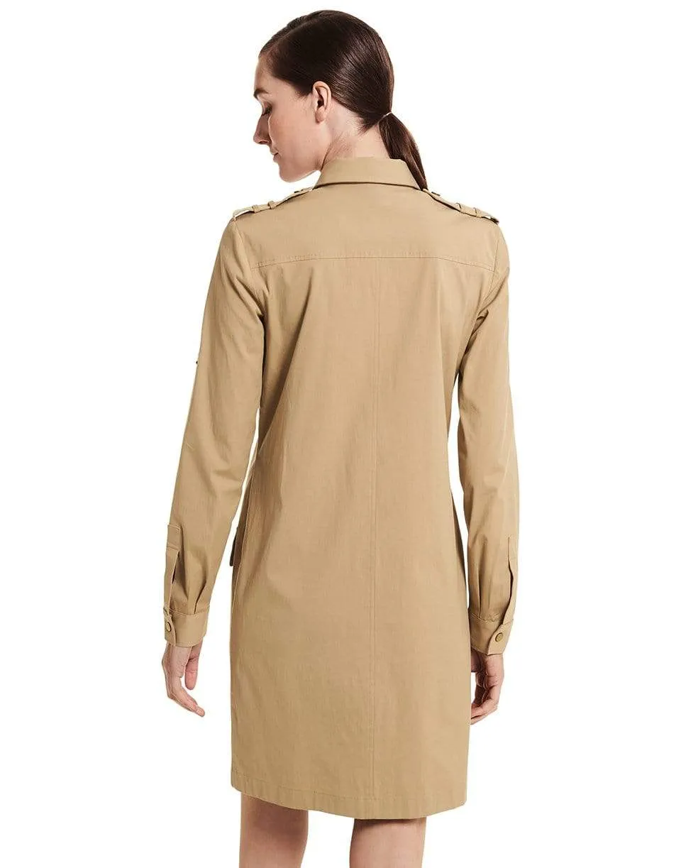 Belted Utility Shirt Dress