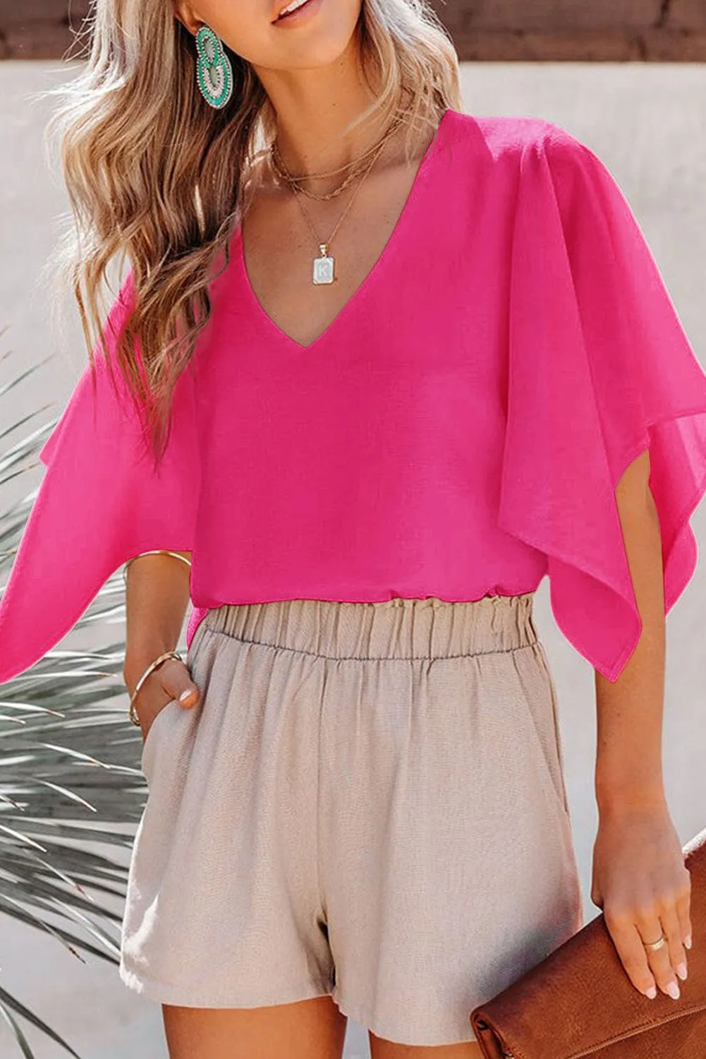 Captivating V Neck Blouse