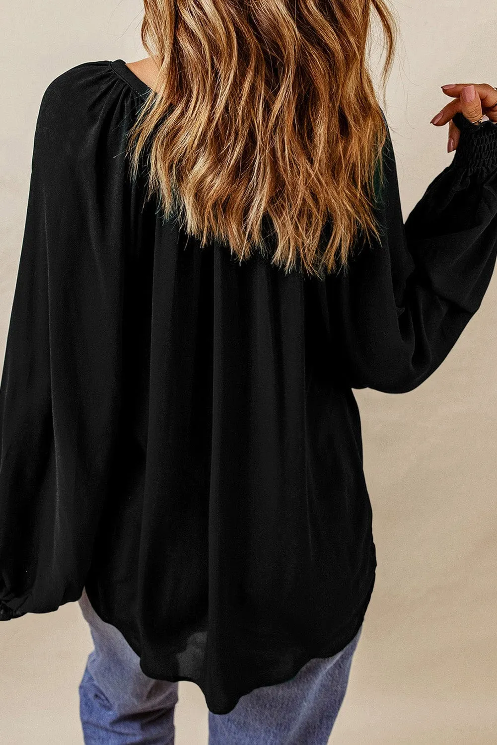 Captivating V Neck Blouse