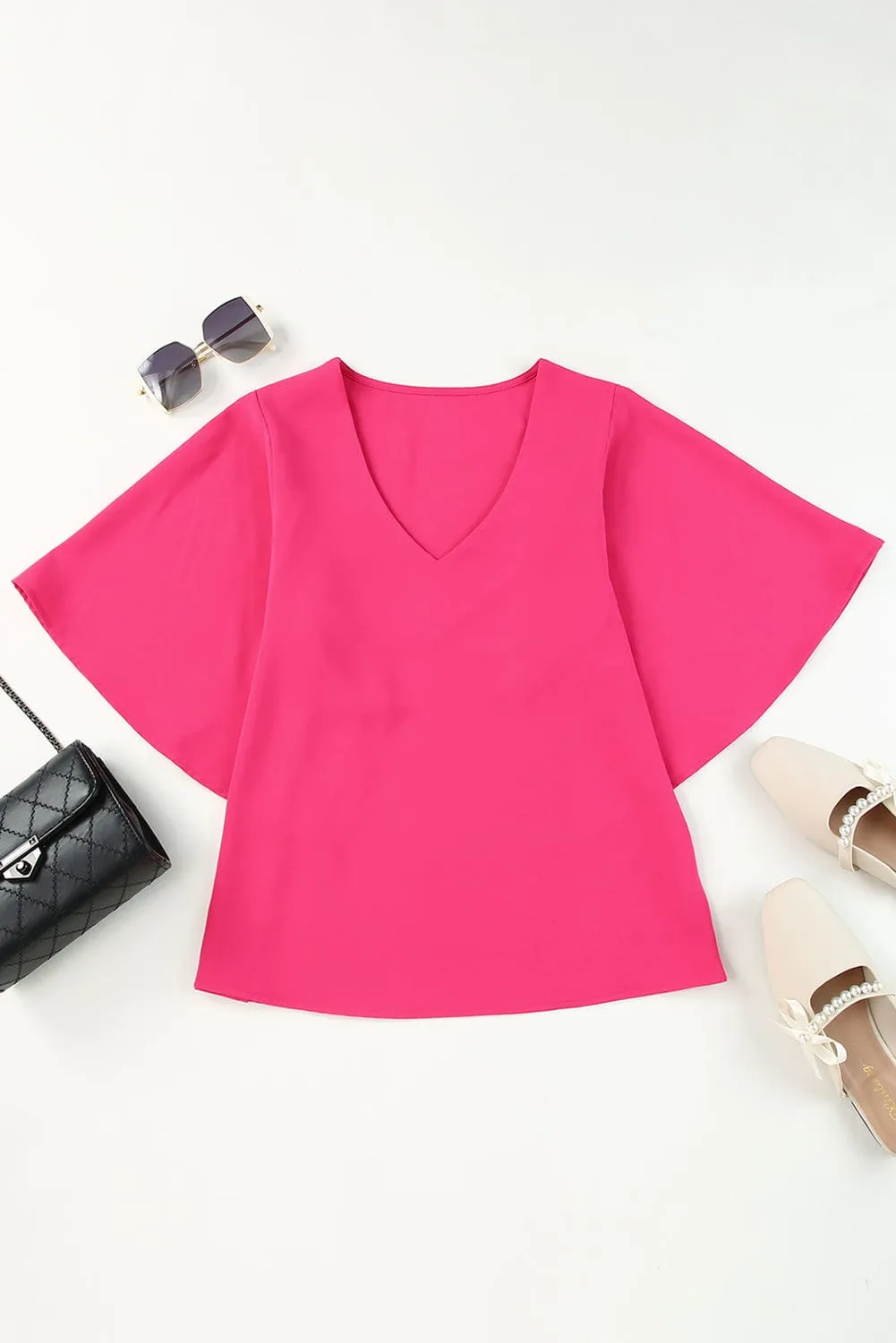 Captivating V Neck Blouse