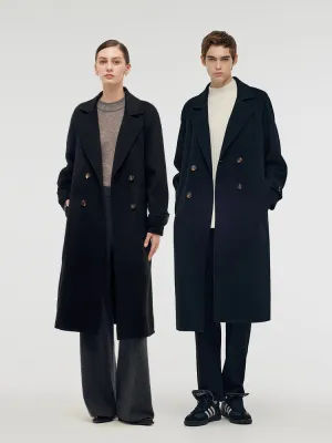Cashmere And Wool Unisex Wrap Coat