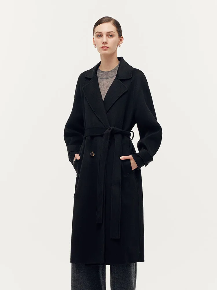 Cashmere And Wool Unisex Wrap Coat