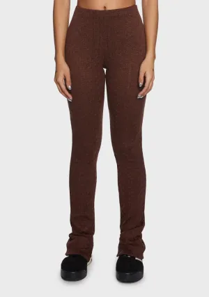 Cocoa Turning Pointe Knit Leggings