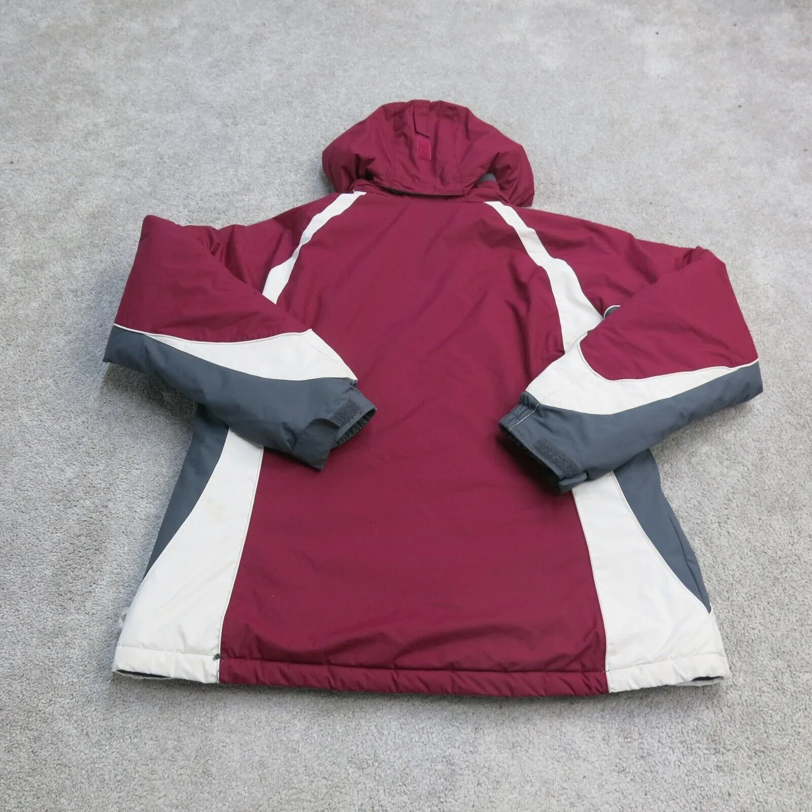 Columbia Jacket Womens Large Pink Full Zip Up Hooded Windbreaker Lightweight