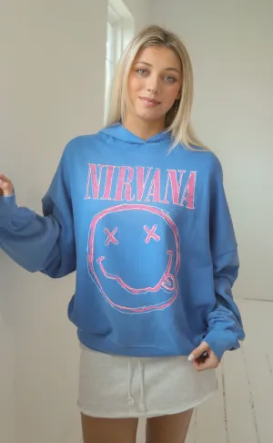 daydreamer: nirvana smiley oversized hoodie