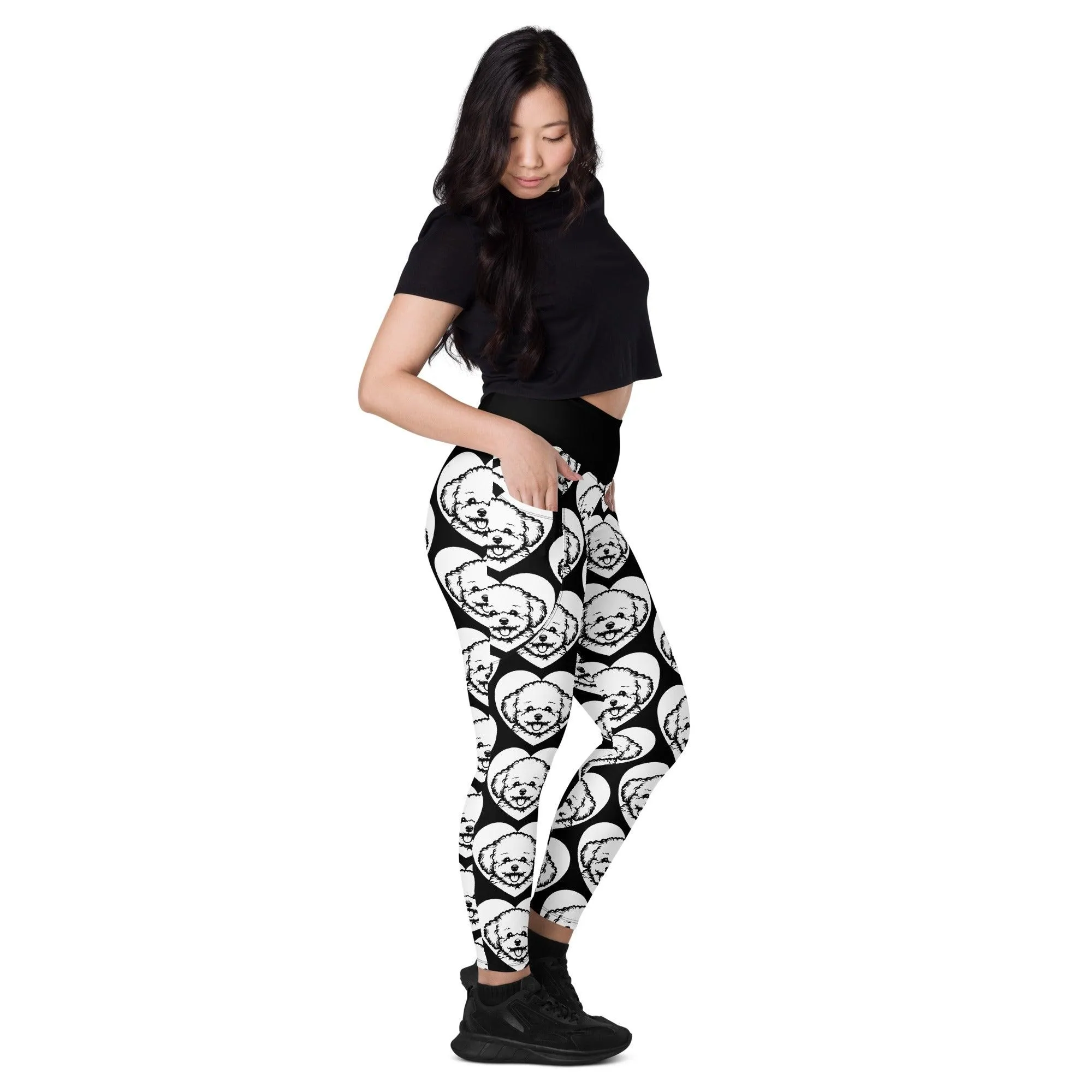 DOG BREED LEGGINGS with pockets - BICHON FRISÉ - HERTTAHOUND