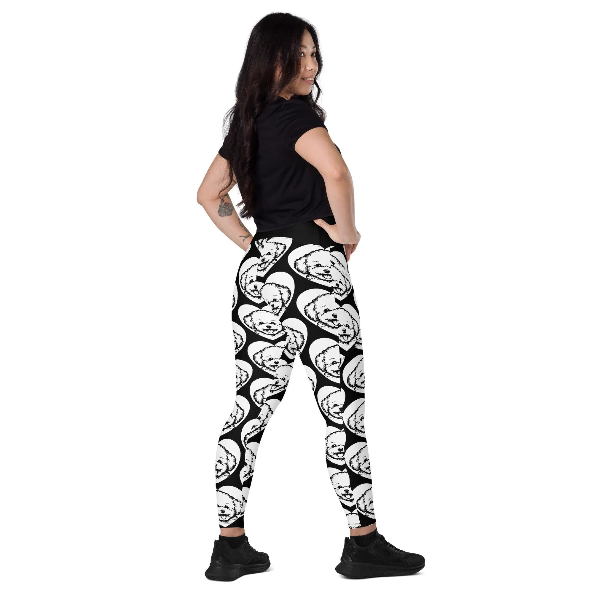 DOG BREED LEGGINGS with pockets - BICHON FRISÉ - HERTTAHOUND