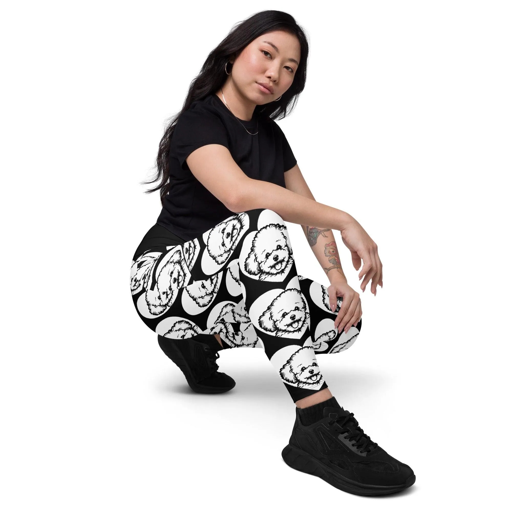 DOG BREED LEGGINGS with pockets - BICHON FRISÉ - HERTTAHOUND