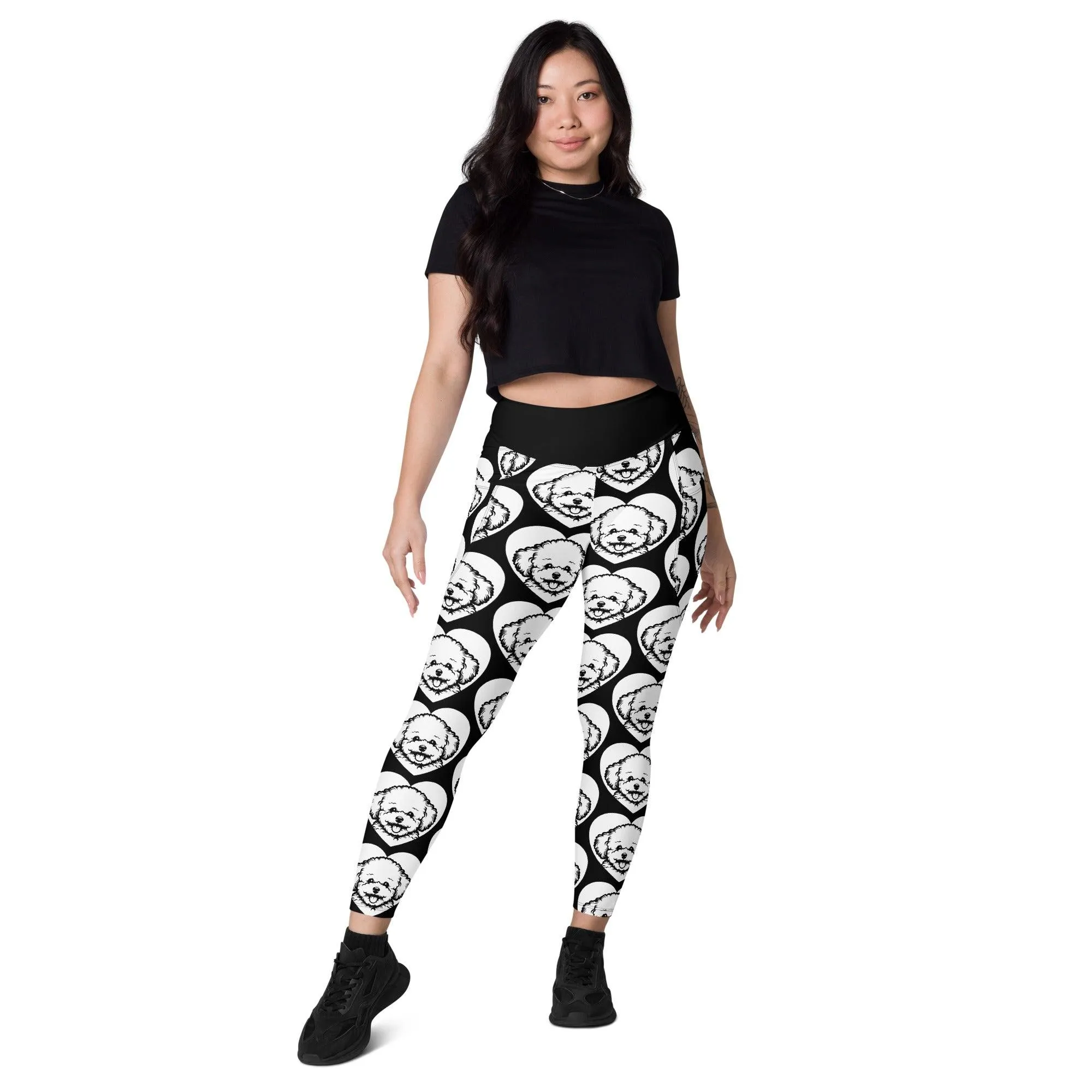 DOG BREED LEGGINGS with pockets - BICHON FRISÉ - HERTTAHOUND