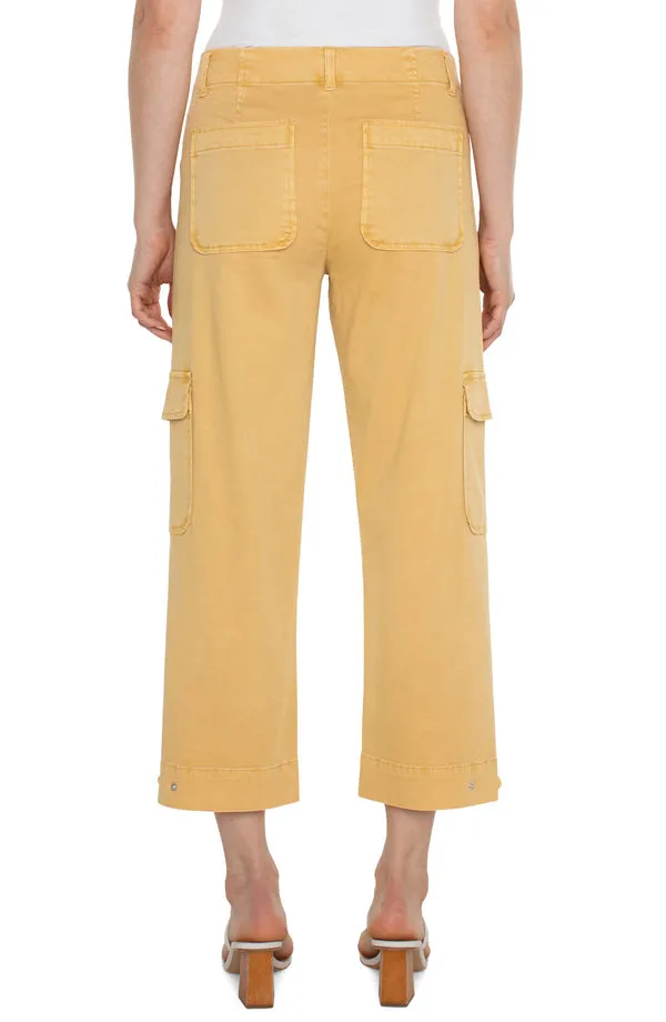 FINAL SALE ~ Utility Cargo Crop w/ Tab Hem (Liverpool)