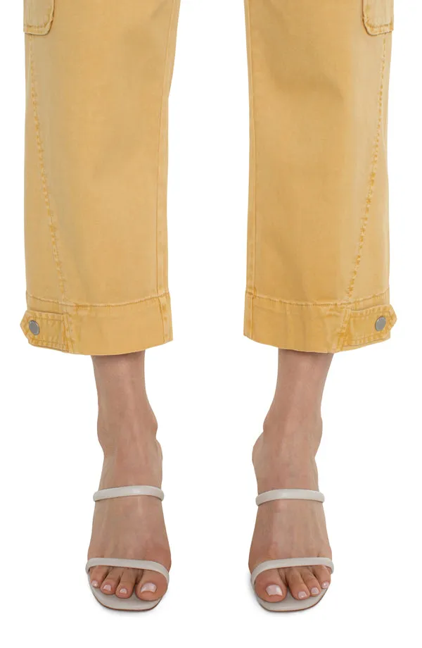 FINAL SALE ~ Utility Cargo Crop w/ Tab Hem (Liverpool)