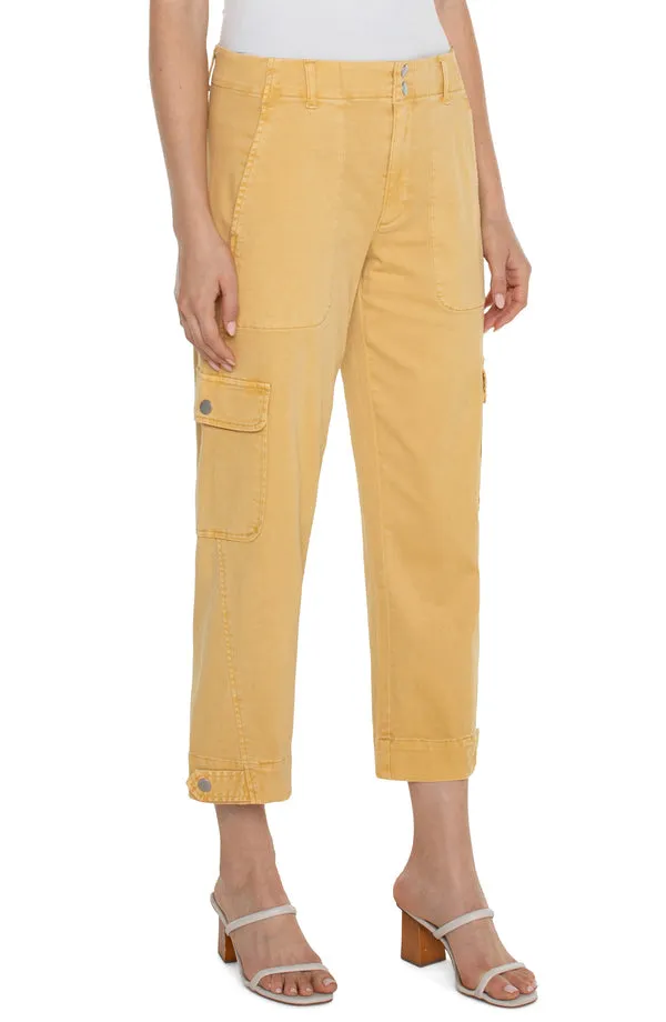 FINAL SALE ~ Utility Cargo Crop w/ Tab Hem (Liverpool)