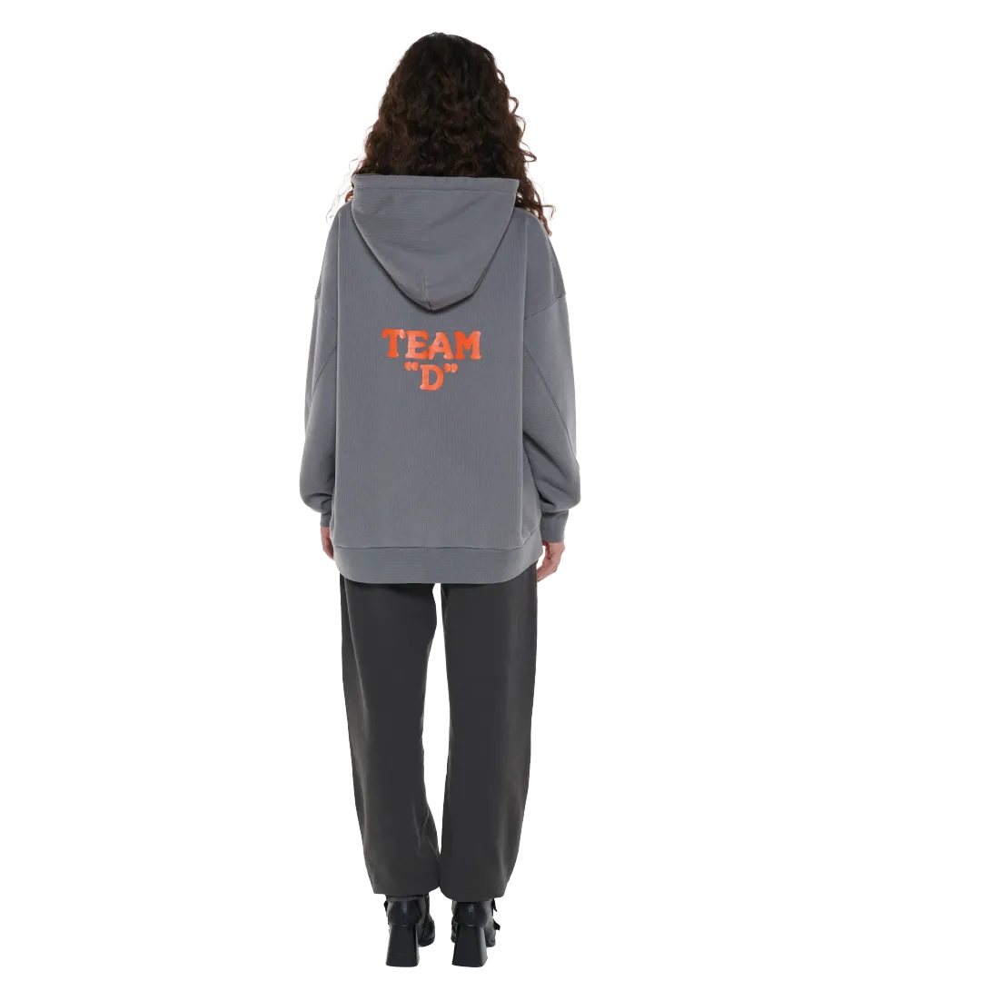 Foodie Oversized Hoodie - Grey
