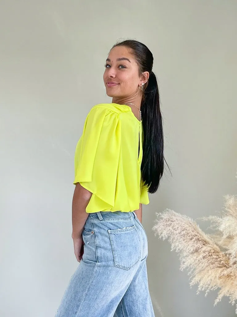 Helia Blouse - Lime