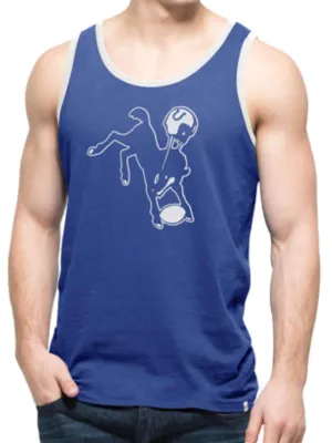 Indianapolis Colts 47 Brand Blue Crosstown Legacy Sleeveless Tank Top
