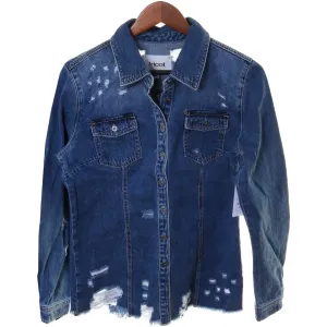 JACKET24 - Plain Fitted Denim Jacket