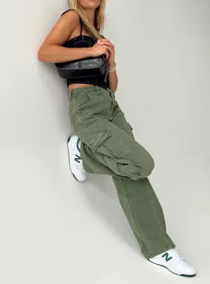Jora Cargo Jeans Green