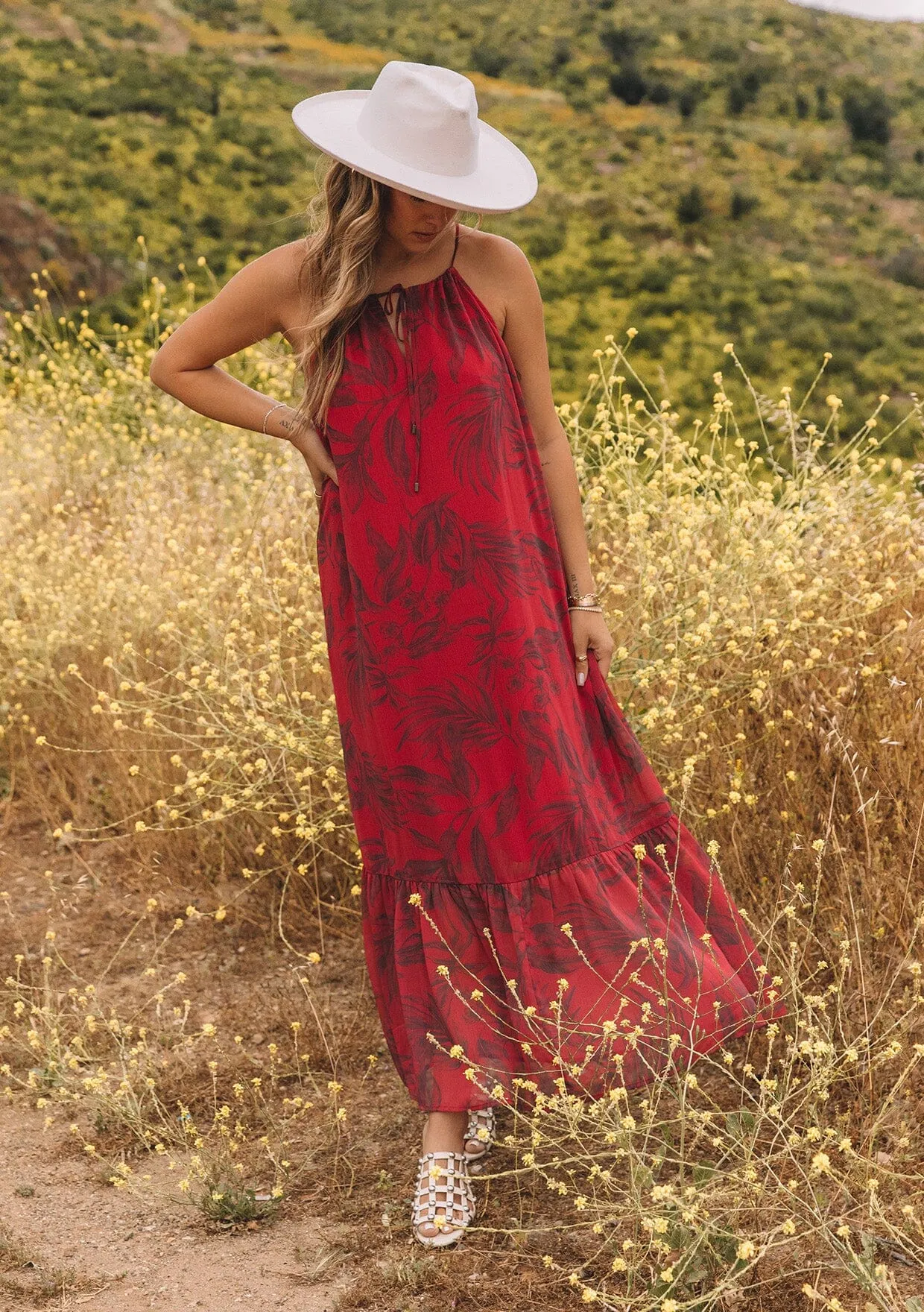 Kiriana Halter Maxi Dress