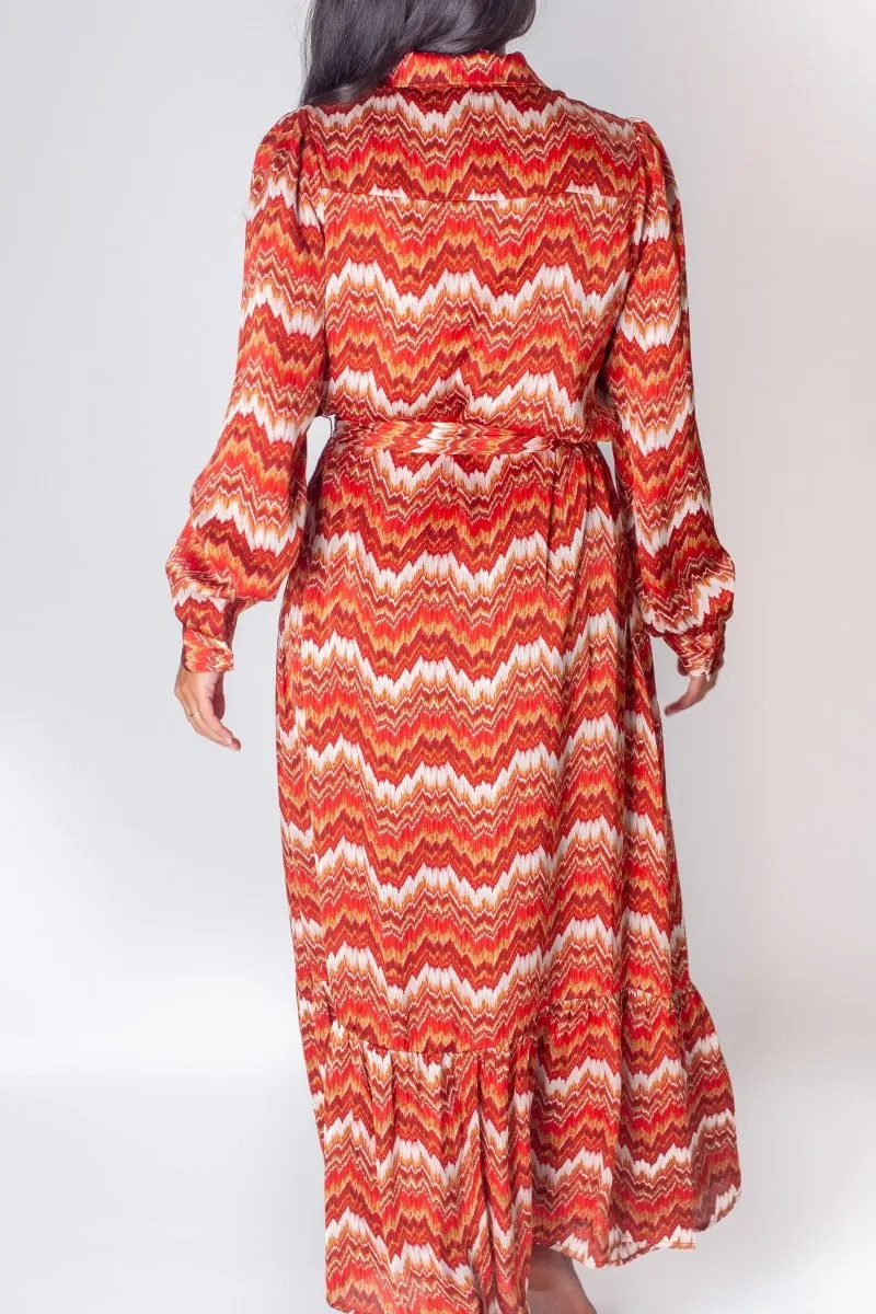 LEXI DRESS (RED PATTERN)