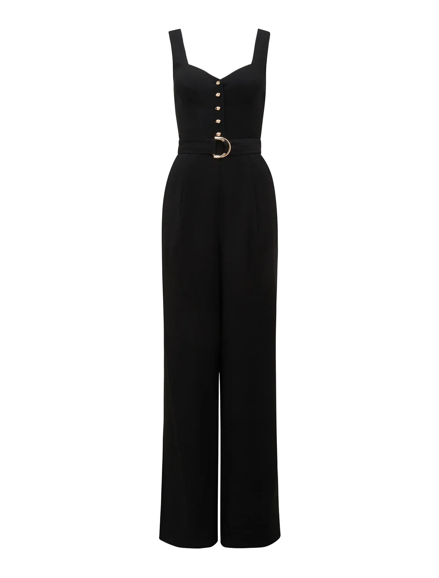 Maja Belted Wide Leg Jumpsuit