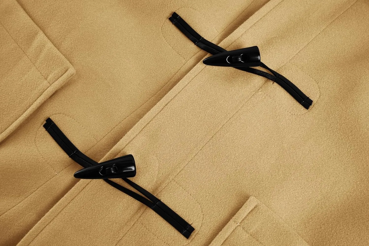 Men's Khaki Wool Blend Hooded Winter Style Trench Coat