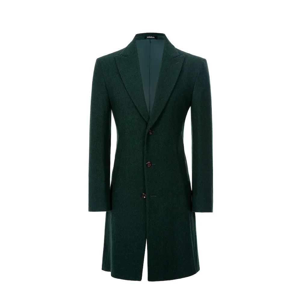 Men's Wool Coat Winter Trench Long Coat With Pockets 2773