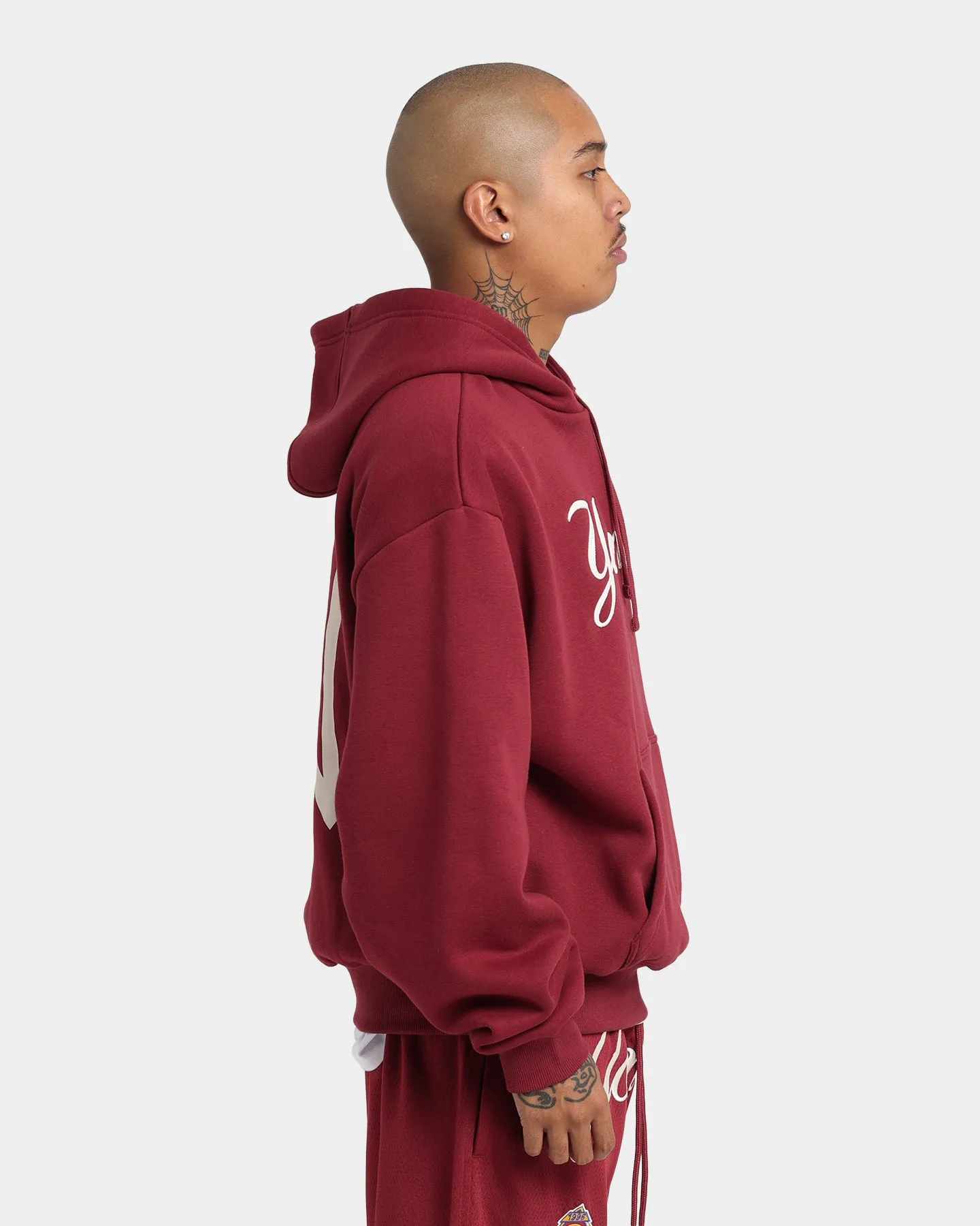 New Era New York Yankees Chain Stitch Hoodie Cardinal