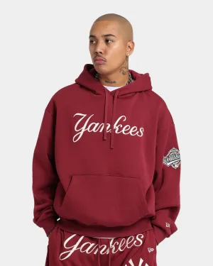 New Era New York Yankees Chain Stitch Hoodie Cardinal