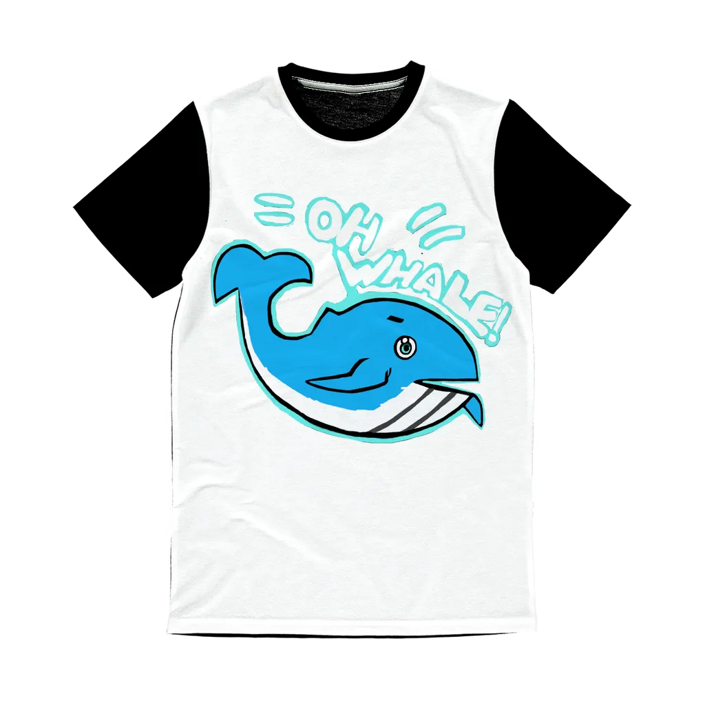Oh Whale Classic Sublimation Panel T-Shirt