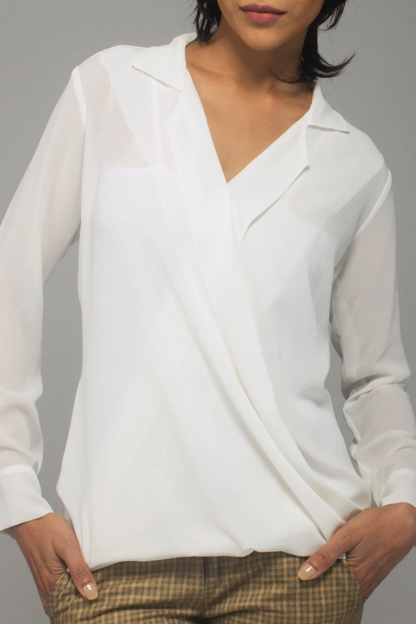 Quartz Wrap Blouse