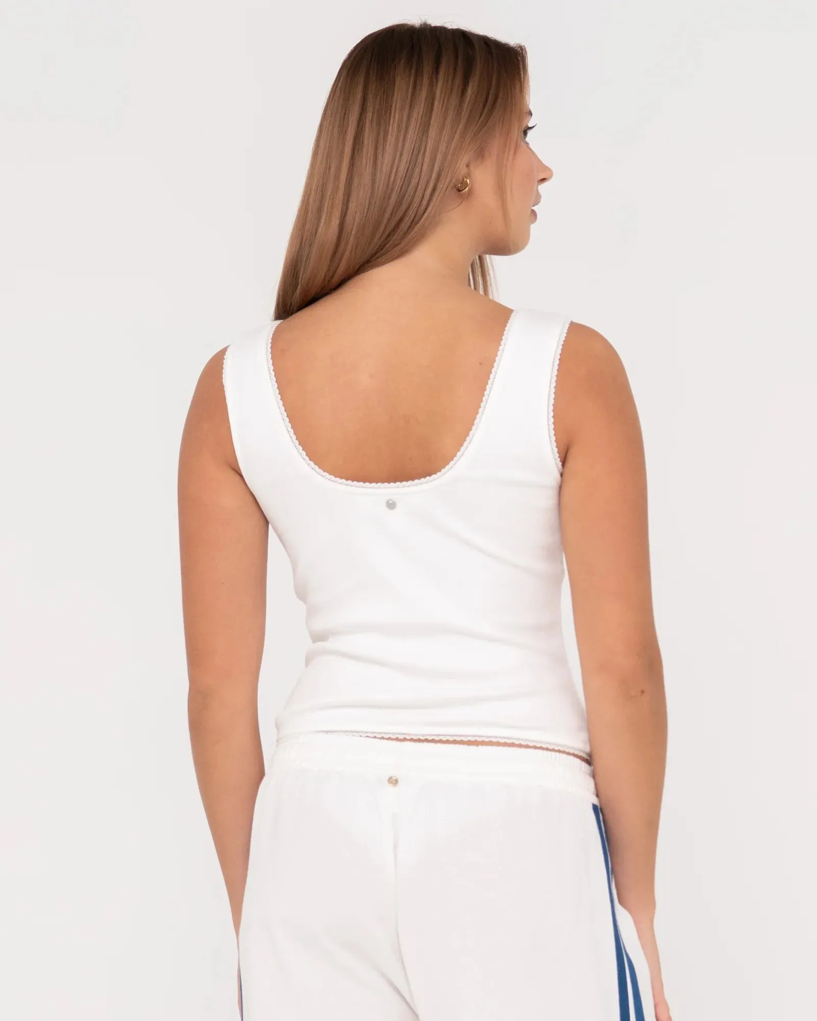 Rusty - Lacey Vee Neck Tank