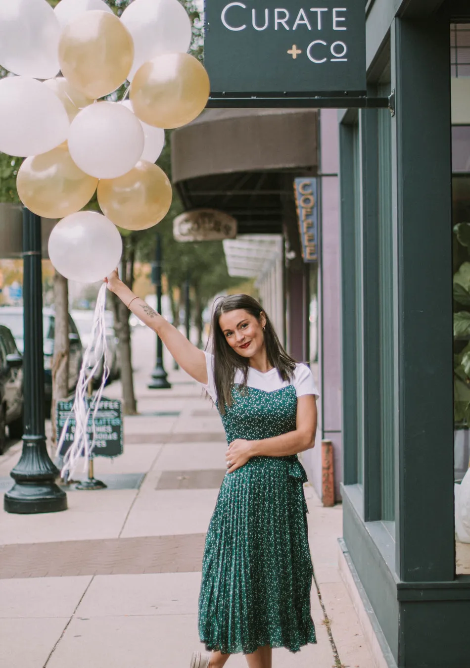 Saskia Pleated Dress