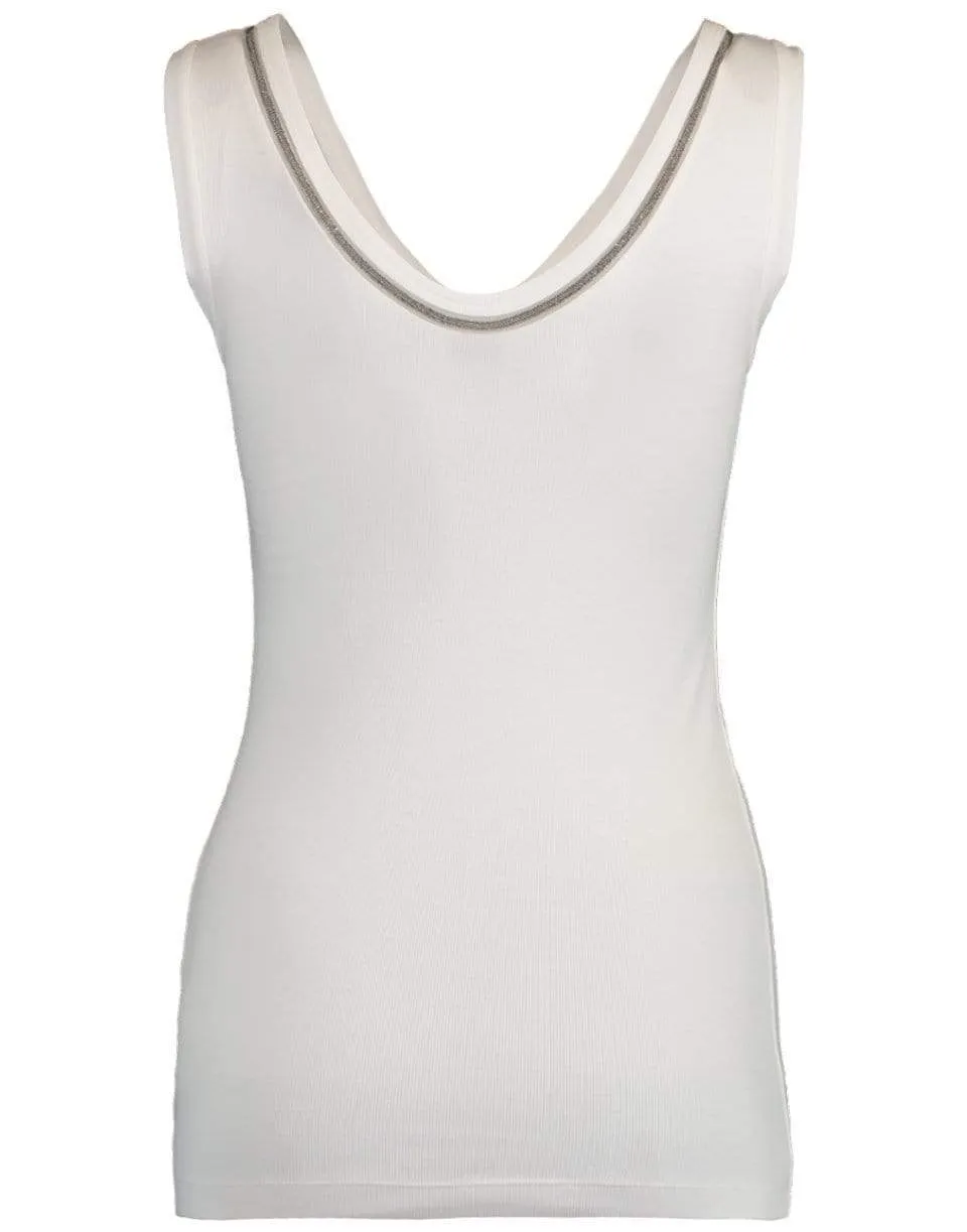 Scoopneck Ribbed Tank