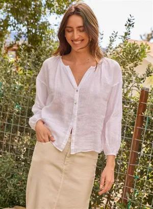 Shirred Neck Blouse