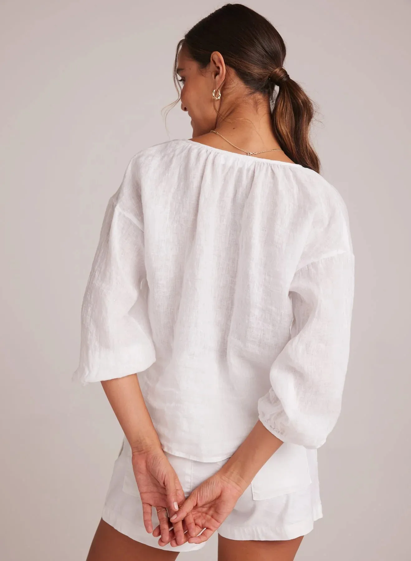 Shirred Neck Blouse