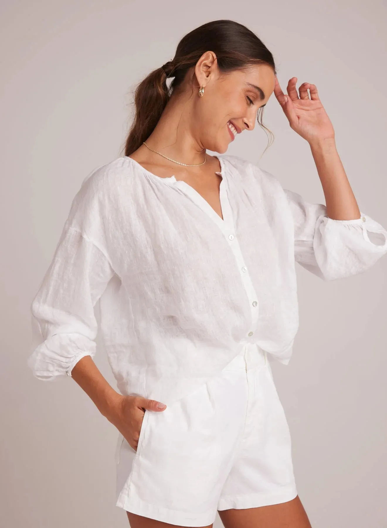 Shirred Neck Blouse