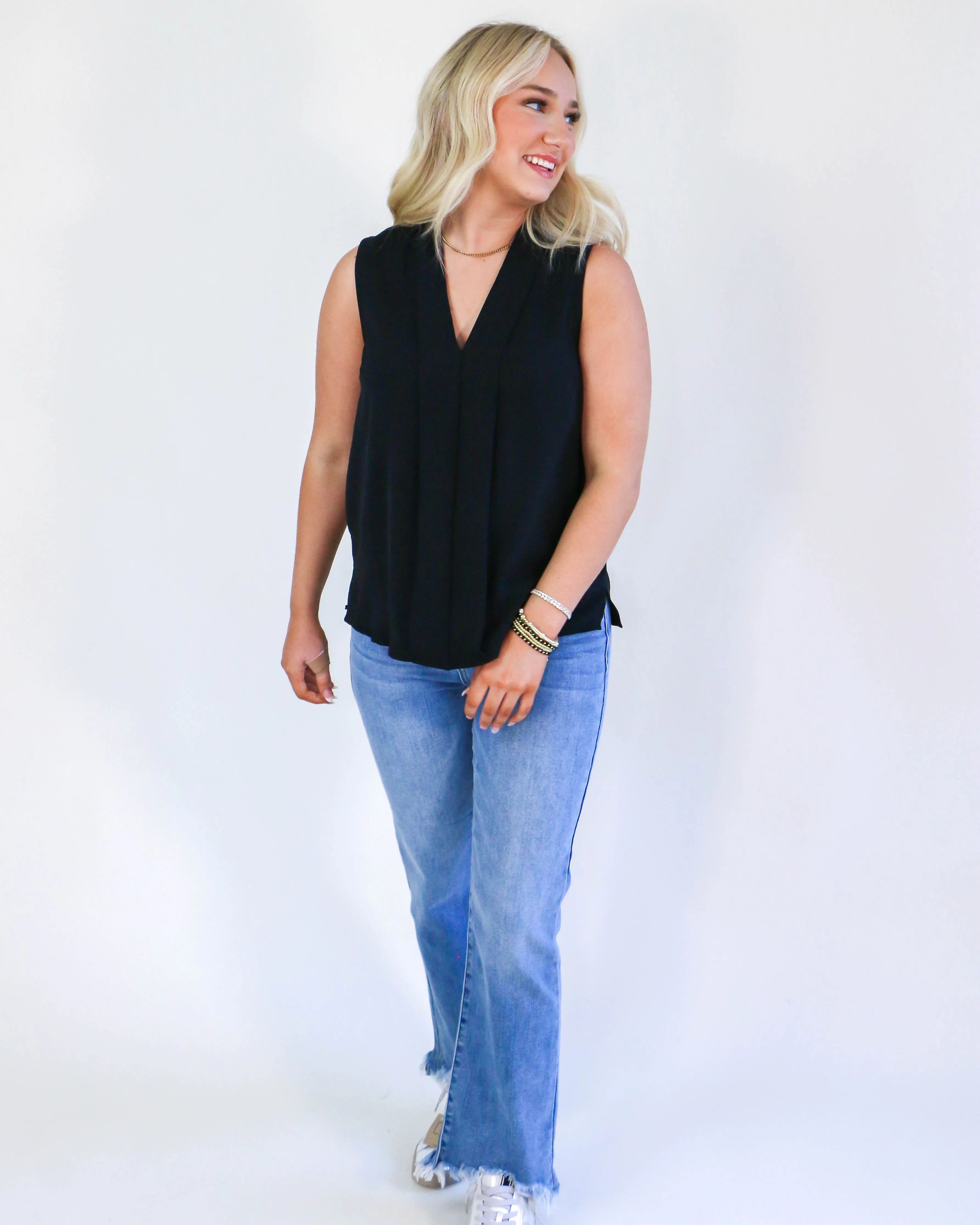 Sleeveless Every Day Tank in Black