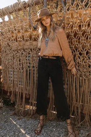 The Black Sun Super High Rise Wide Leg Jeans