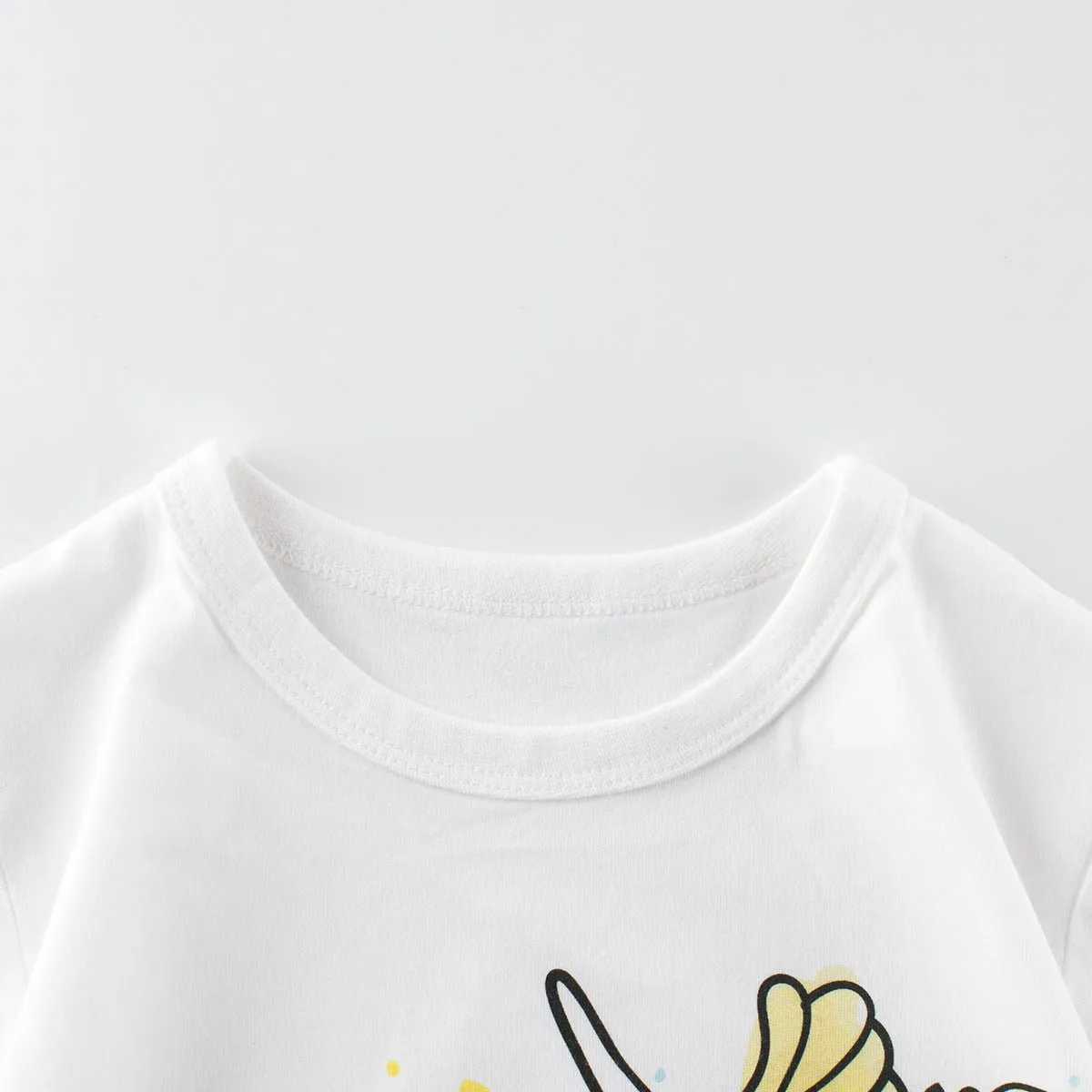 Toddler/Kid Boy's Roaring Dinosaur Print Design White T-Shirt