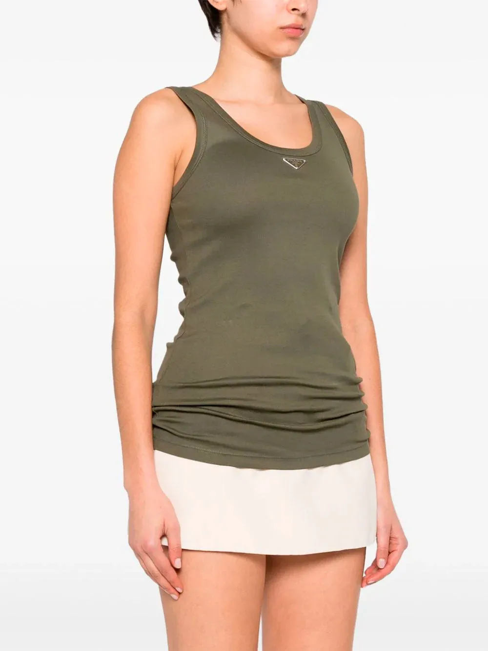 Triangle-logo tank top