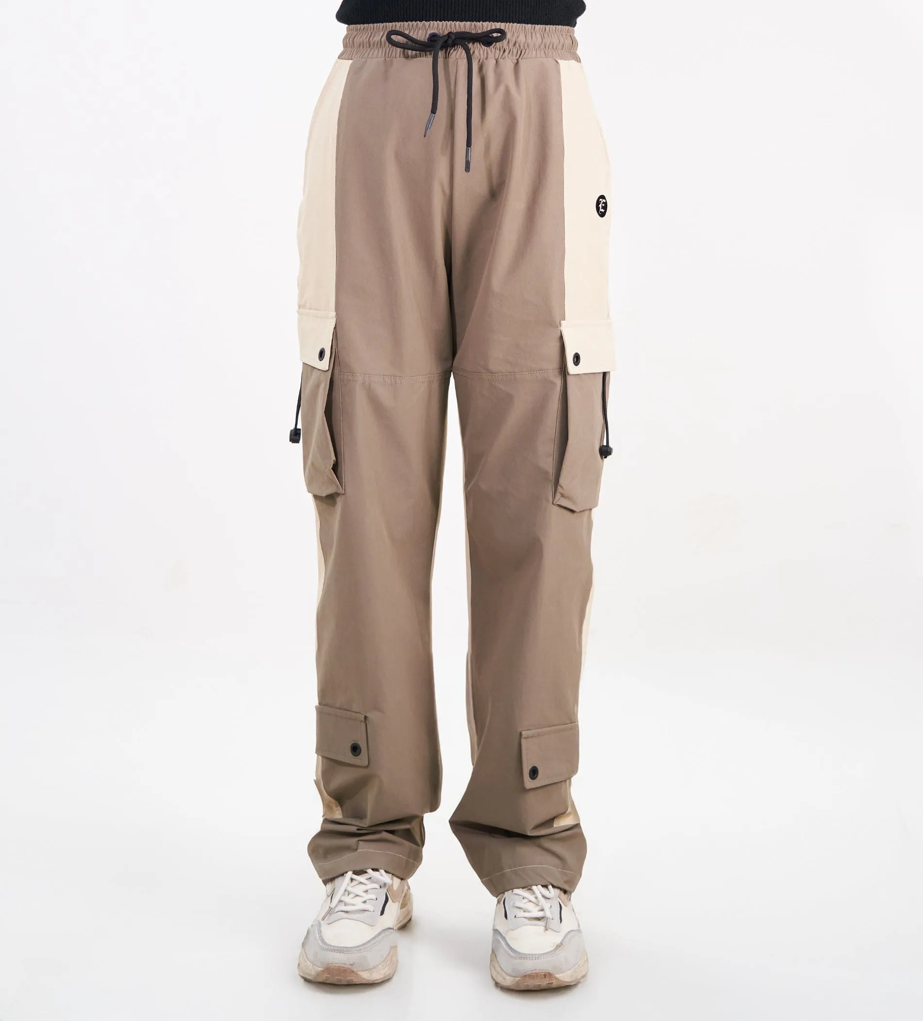 Utility camel cargo pants
