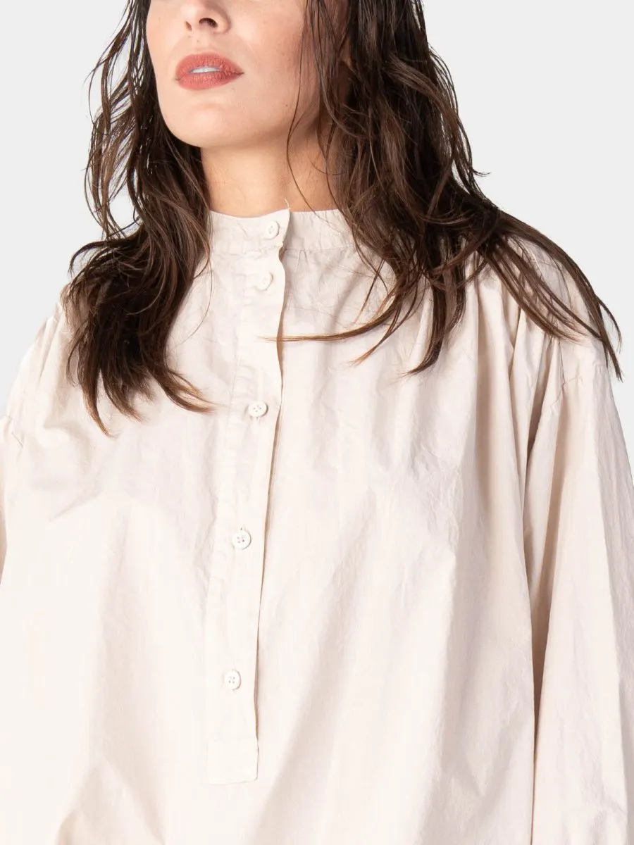 V-Neck 3/4 Sleeve Organic Cotton Blouse