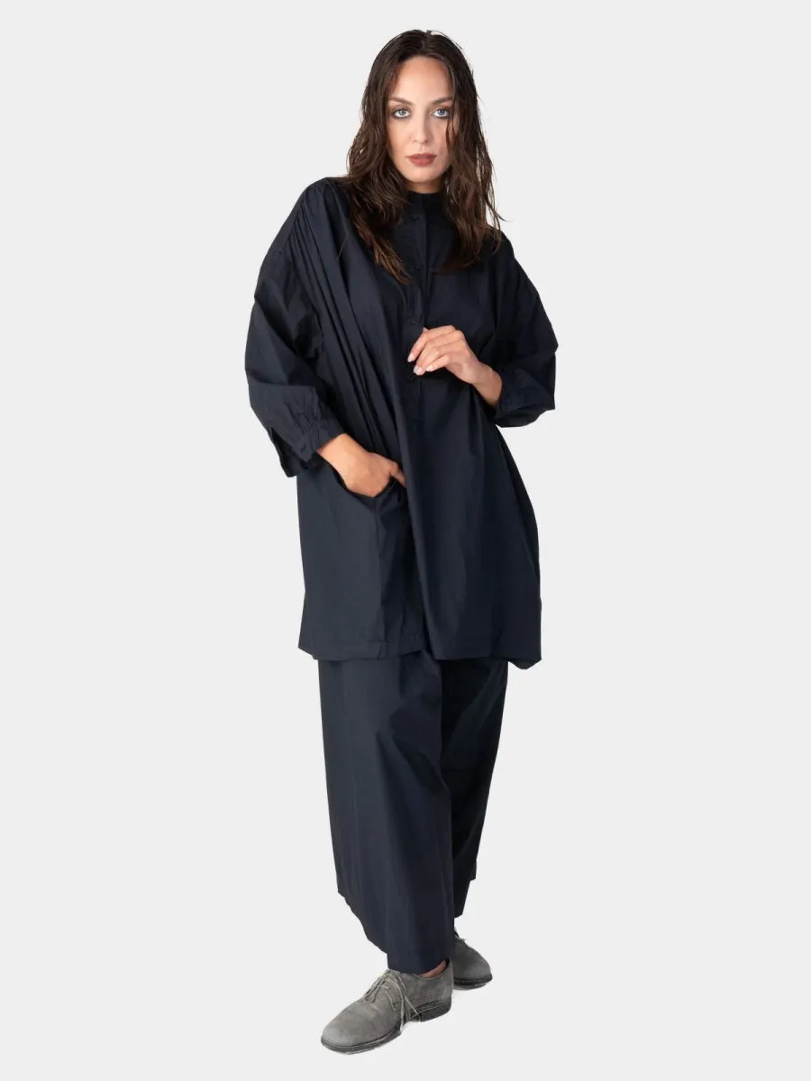 V-Neck 3/4 Sleeve Organic Cotton Blouse