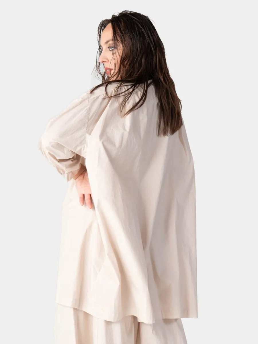 V-Neck 3/4 Sleeve Organic Cotton Blouse