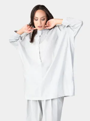 V-Neck 3/4 Sleeve Organic Cotton Blouse