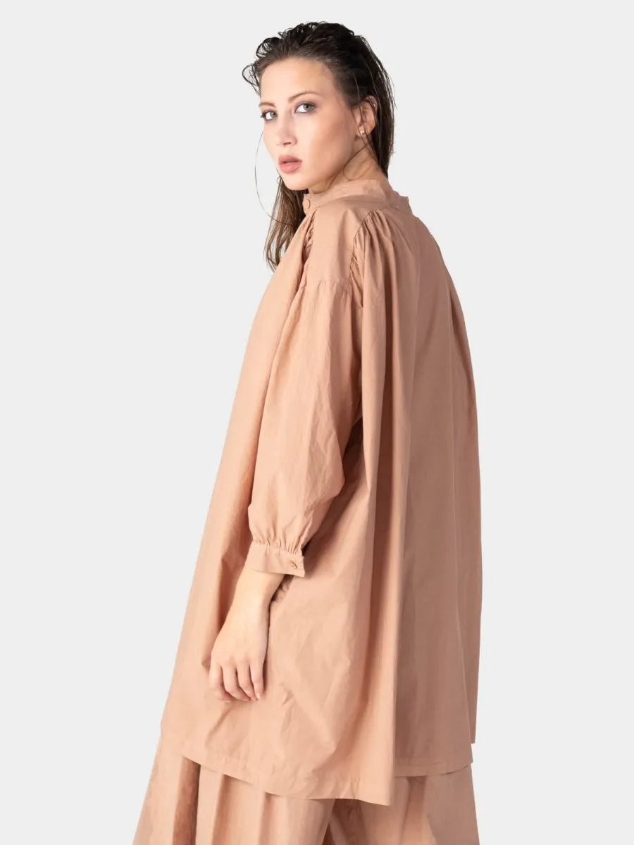 V-Neck 3/4 Sleeve Organic Cotton Blouse
